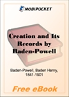 Creation and Its Records for MobiPocket Reader