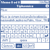 Croatian PiLoc for Palm OS