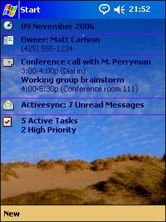 Croyde Beach Dunes mc Theme for Pocket PC