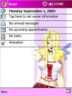 Cube Girl 1 Theme for Pocket PC