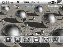 Curve Chromed Theme for Blackberry 8300