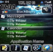 Dark Bliss Theme for Blackberry 8100 Pearl