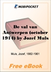 De val van Antwerpen (october 1914) for MobiPocket Reader