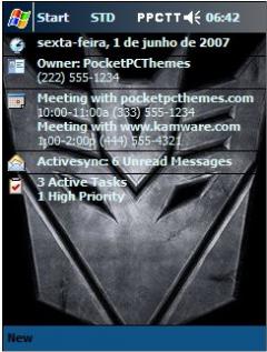 Decepticons TZO Theme for Pocket PC
