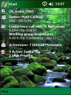 Deep Forest Theme for Pocket PC