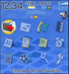 Defaultr Theme for Blackberry 8100 Pearl