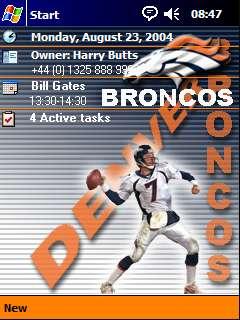 Denver Broncos Animated Theme for Pocket PC