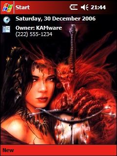 Devil Woman AMF Theme for Pocket PC