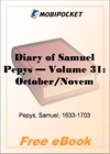 Diary of Samuel Pepys - Volume 31 for MobiPocket Reader