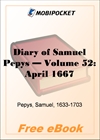 Diary of Samuel Pepys - Volume 52 for MobiPocket Reader