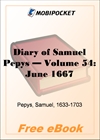 Diary of Samuel Pepys - Volume 54 for MobiPocket Reader