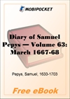 Diary of Samuel Pepys - Volume 63 for MobiPocket Reader