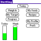 DietKing Diet and Exercise Diary Basic