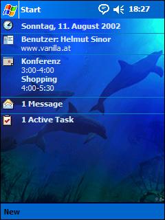 Dolphins Dance Animated Theme for Pocket PC