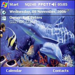 Dolphins (Square) RP Theme for Pocket PC
