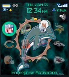 Dolphins Theme for Blackberry 8100 Pearl