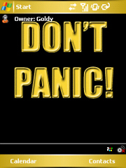 Don't Panic Theme for Pocket PC
