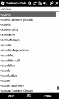 Dorland's Medical Dictionary (Windows Mobile)