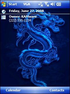 Dragon Blue Theme for Pocket PC