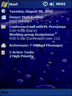 Droplet (Blue) Theme for Pocket PC