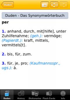Duden - German Dictionary of Synonyms for iPhone/iPad