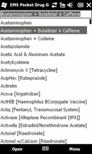 EMS Pocket Drug Guide (Windows Mobile)