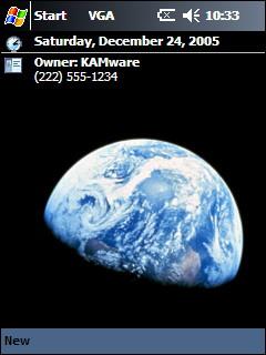 Earth Rise Up Close Theme for Pocket PC