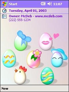 Easter Egg Party Theme for Pocket PC