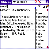 Easton's Bible Dictionary for Palm OS