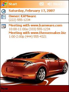 Eclipse orange GE Theme for Pocket PC