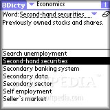 BEIKS Economics Terms Glossary for Palm OS