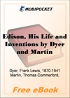 Edison, His Life and Inventions for MobiPocket Reader