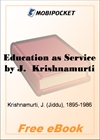 Education as Service for MobiPocket Reader