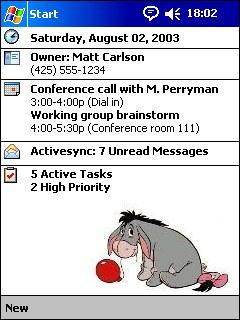 Eeyore's Baloon Theme for Pocket PC