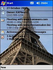 Eiffel Tower Theme for Pocket PC