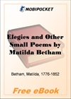 Elegies and Other Small Poems for MobiPocket Reader