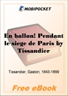 En ballon! Pendant le siege de Paris for MobiPocket Reader