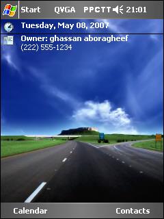 Endless road gh Theme for Pocket PC