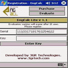 EngCalc Lite Machine Design - Palm Calculator