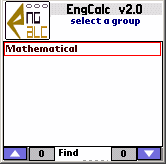 EngCalc Mathematical Calculator for Palm OS