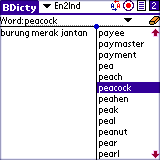 BEIKS English-Indonesian Dictionary for Palm OS