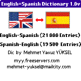 Mehmet English-Spanish-English Dictionary