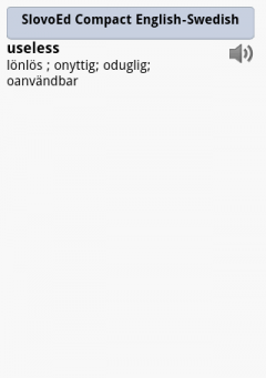 English Talking SlovoEd Compact English-Swedish & Swedish-English Dictionary for Android