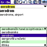 English Talking SlovoEd DeLuxe Croatian-English & English-Croatian dictionary for Palm OS