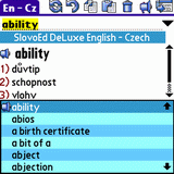 English Talking SlovoEd Deluxe Czech-English & English-Czech dictionary for Palm OS