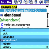 English Talking SlovoEd Deluxe Dutch-English & English-Dutch dictionary for Palm OS