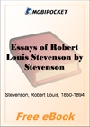 Essays of Robert Louis Stevenson for MobiPocket Reader
