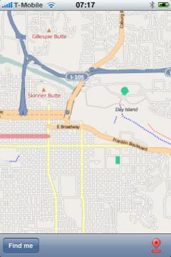 Eugene and Springfield Street Map