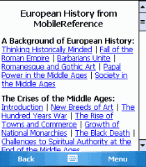 European History for Palm OS