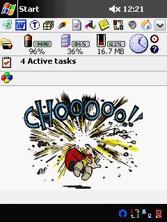 Exploding Calvin Animated Theme for Pocket PC